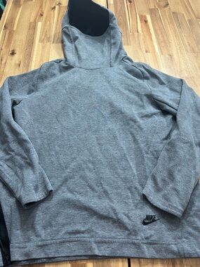 Nike Hoodie Gray Side Zip Pullover Men’s Large